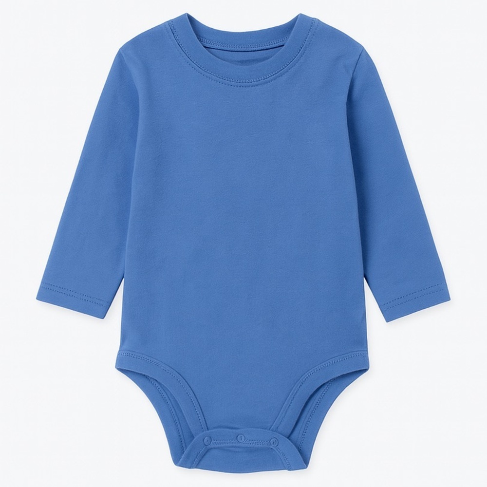 Precious Cargo Blue Long Sleeve Onesie
